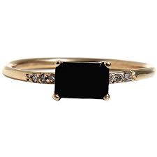 Lumo Golden Onyx Ring Stone Novelty Rings Onyx Ring Black Onyx Jewelry Onyx Jewelry