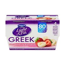 Save On Dannon Light Fit Greek Yogurt Strawberry Banana Non Fat 4 Ct Order Online Delivery Martin S
