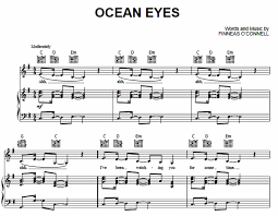 Lade gratis das pdf herunter und lerne damit die wichtigsten 24 akkorde. Billie Eilish Ocean Eyes Free Sheet Music Pdf For Piano The Piano Notes