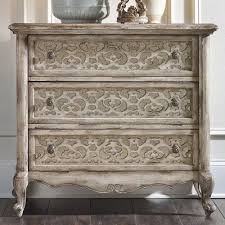 Chatelet Wood Three Drawer Fret Nightstand In Paris Vintage White Shabby Chic Furniture Artisan Furniture Chic Furniture