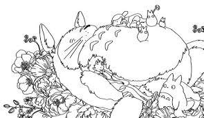 Sleeping Totoro Printable Coloring Sheet Etsy In 2020 Totoro Printable Printable Coloring Sheets Totoro