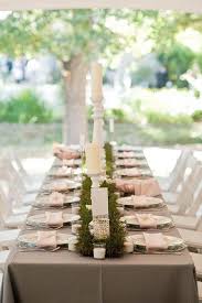 Simple But Rustic Dinner Party Table Moss Table Runner Table Runners