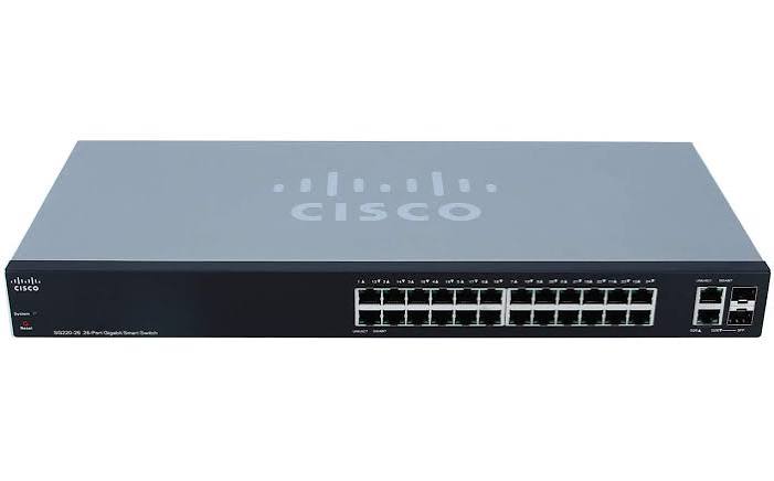 CISCO SWITCH MANAGED 10/100/1000 SG220-26-K9-EU – VIRIYA COMPUTAMA