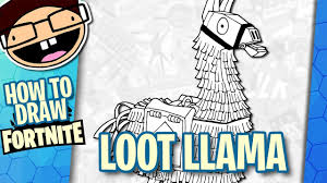 Need to search a fortnite supply llama for a stack of loot? How To Draw The Loot Llama Fortnite Battle Royale Narrated Easy Step By Step Tutorial Youtube