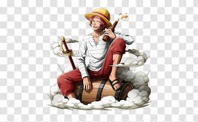 Luffy eats his devil fruit gomu gomu no mi one piece. Shanks Monkey D Luffy One Piece Treasure Cruise Yonko Film Strong World Transparent Png
