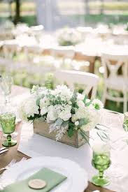 Cream, brown and white complement a rustic wedding perfectly. Trending 20 Chic White And Green Wedding Centerpiece Ideas Page 3 Of 3 Oh Best Day Ever