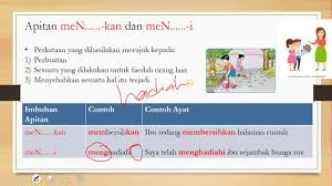 Penerangan tentang penggunaan perkataan berimbuhan apitan Bahasa Melayu Tahun 4 Dan 5 Imbuhan Apitan Youtube