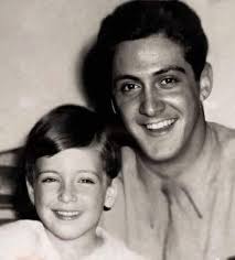 Little Alfredo Pacino with his father Salvatore Pacino in 1945, he was only  5 years old.