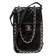 The realreal is the world's #1 luxury consignment online store. Chanel Black Quilted Leather Phone Holder Crossbody Bag Chanel Tlc
