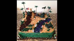 Toys used for decorations, so he. Army Soldier Desert Combat Birthday Buttercream Cake Youtube