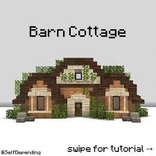 Oct 20, 2021 · it has an aged look to it and the leaves and vines made it more natural. Quick Barn Cottage Tutorial By Me Minecraftbuilds In 2021 Minecraft Farm Minecraft Cottage Cute Minecraft Houses