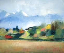 Le Montaigu Vu De Louey Huile Sur Toile 65 54 Cm Cecile Chalot Huile Sur Toile Toile Cecile