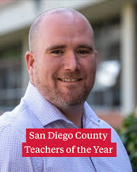 The College of Education is proud to congratulate our alumni recently named  2025-26 San Diego County Teachers of the Year — Allison Schmitt ('14) from  Solana Pacific Elementary School and Kevin T.