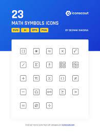 Download Math Symbols Icon Pack Available In Svg Png Eps Ai Icon Fonts Icon Pack Symbols Icon