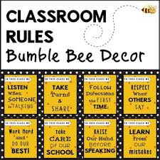 The possibilities for a themed party are practically endless and limited only by the teacher's imagination. Bumble Bee Classroom Rules Bee Classroom Decor Theme By Multi Grade Mania