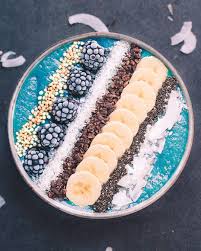 Caro Food Photography On Instagram Blue Spirulina Smoothie Bowl Topped With Popped Quinoa Fr Smoothie Bowl Recipe Spirulina Smoothie Vegan Smoothie Bowl