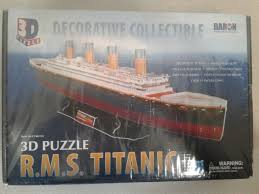 Titanic 113 piece 3d puzzle ages 3+ brand new. Puzzles Titanic 3d Puzzle 113 Piece Daron World Wide Trading Inc Cf4011h Toys Games