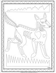 S Mac S X Ray Art Dingo Coloring Page Aboriginal Art For Kids Xray Art Aboriginal Dot Painting