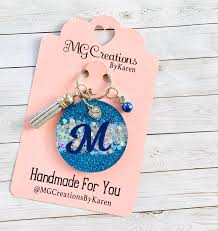 Monogram Keychain Name Keychain Name Purse Tag Custom Name Etsy In 2020 Monogram Keychain Keychain Design Acrylic Keychains
