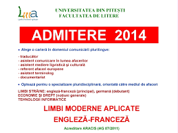 • înţelegerea sistemului gramatical al limbilor studiate în. Limbi Moderne Aplicate O Cale SigurÄƒ CÄƒtre O CarierÄƒ De Succes Epitesti