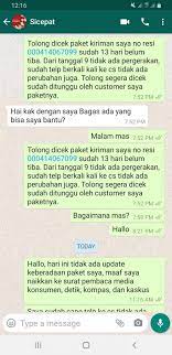 Pengiriman Sicepat Express Lambat Dan Barang Tidak Jelas Statusnya Media Konsumen
