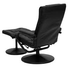 Frische deine gaderobe für die neue saison auf! Fastfurnishings Black Faux Leather Recliner Chair With Swivel Seat And Ottoman