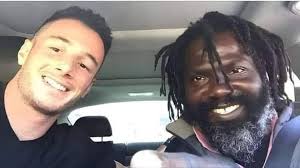 I'd seen him at Starbucks in Marin City more than a few times. Every time,  I told myself I'd invite him to lunch—but I always found an excuse not to.  Today was