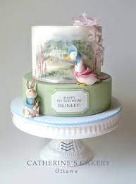 Gorgeous Beatrix Potter Cake Peter Rabbit Cake Nursery Rhyme Baby Shower