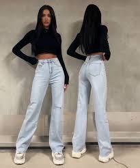 Stretch Wide Leg Jeans Louisa