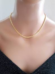 Convo me if you would like me to. Check Out This Item In My Etsy Shop Https Www Etsy Com Listing 643486658 Gold Curb Chain Choker Nec Gold Chain Necklace Womens Chain Choker Gold Chain Choker