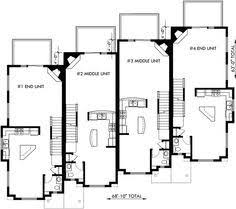 This condo is only 16 wide so it should be alright in most situations. Townhouse Plans 4 Plex House Plans 3 Story Townhouse F 540 Condo Floor Plans Garage Floor Plans Floor Plans