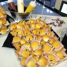 You can go for cold finger foods this time! Mini Sandwiches For Graduation Party Food And Drink Pinterest Graduation Party Foods Party Food And Drinks Party Drinks