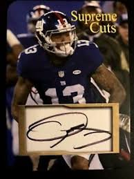 (knee) looked great on wednesday at mandatory minicamp. Odell Beckham Jr Supreme Cuts Die Cut Sample Card Ebay