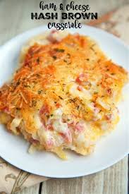 Ham And Cheese Hash Brown Casserole Only 6 Ingredients Hash Browns Ham Parmes Breakfast Recipes Casserole Cheese Hashbrown Casserole Cream Of Potato Soup