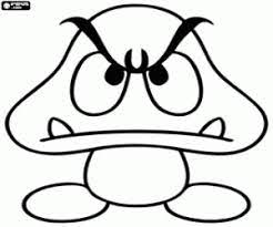 Independent uk oral health charity. Enemy Of Mario The Mushroom Goomba Coloring Page Printable Game
