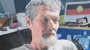 Portrait of Chris 'Pineapple' Hooper, Rockhampton's almost 'accidental'  mayor, painted for Archibald Prize