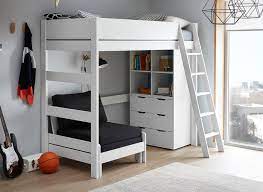 For the diminutive, people with hip issues, or anyone with an uncommonly tall bed, getting into bed can be a challenge. Anderson High Sleeper With Black Chair High Sleeper Beds Kids Dreams