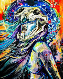 Vivien Szaniszlo Surreal Portrait Surrealism Painting Zodiac Art