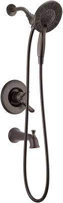 We did not find results for: Delta Linden 17 Series Dual Function Tub And Shower Trim Kit Shower Faucet With 4 Spray In2ition 2 In 1 Dual Hand Held Shower Head With Hose Venetian Bronze T17494 Rb I Valve Not Included Hand Held