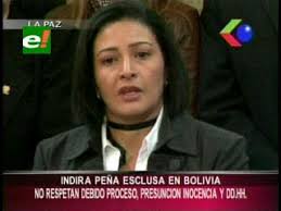 Indira de Peña Esclusa está en Bolivia, pidió al Gobierno respetar los  derechos humanos de Leopoldo Fernández