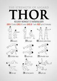Thor Workout Superhero Workout Viking Workout Bodyweight Workout