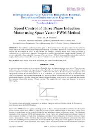 Pdf Speed Control Of Three Phase Induction Motor Using
