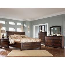 Porter House King Sleigh Bed With Storage Footboard By Ashley Furniture Furniture And Brown Furniture Bedroom Brown Wood Bedroom Brown Wood Bedroom Furniture