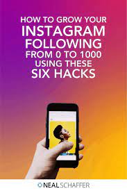 How To Grow Your Instagram Following 6 Hacks To Grow From 0 To 1000 In 2021 Grow Instagram Followers Social Media Infographic Name For Instagram
