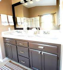 Budget Bathroom Makeover Linky Centsational Style Bathroom Makeover Painted Vanity Bathroom Bathrooms Remodel