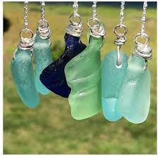 Sea Glass Pendant Necklaces Sea Glass Necklace Seaglassnecklace Sea Glass Jewelry Necklace Sea Glass Jewelry Diy Sea Glass Art