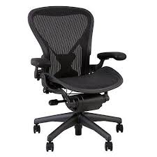 Gently Used And Tenderly Refurbished Fully Loaded Genuine Aeron Size B In Black Aeron Office Chair Home Office Chairs Studio Chairs