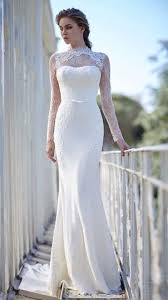 Sheath Illusion Sheer And Sleeves Wedding Dress M 1916 Sade Gelinlikler Beyaz Dugun Elbiseleri Balo Elbisesi