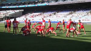 Club logo on the back and team name down the scarf. Sydney Swans Wikiwand