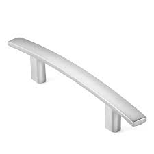 Satin nickel curved pull is a simple way to add style to your cabinetry or furniture. Cauldham Solid Kitchen Cabinet Arch Pulls Handles 3 Hole Centers Modern Curved Drawer Door Hardware Style M242 Satin Nickel Walmart Com Walmart Com